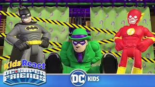 Kids React: DC Super Friends | Escape Room Riddles | @dckids