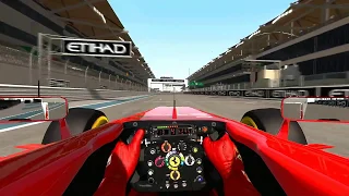 F1 2013 PS3 Ferrari at Abu Dhabi HOTLAP+setup no-aid | 1:39.972 | Driver View