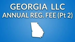 Georgia LLC - Annual Registration Fee (How to Pay)