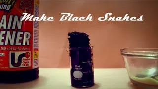 How to make Black Snakes with Sugar