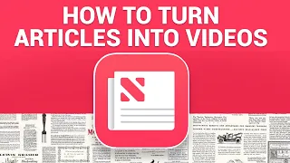 How to Turn Articles Into Videos in 2021 (Easiest way to create YouTube videos)