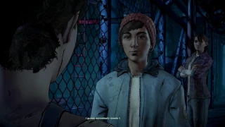 Clementine tells Gabe to watch her back (HD)