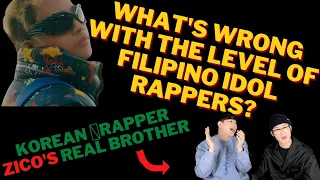 KOREAN RAPPER'S REACTION TO FILIPINO IDOL RAPPER | Philippine idol rapper's amazing skills