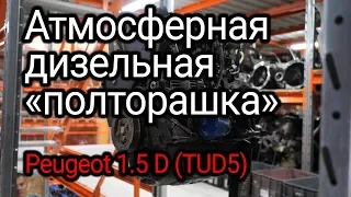 Simple and reliable: an old 1.5 liter diesel Peugeot 1.5 D (TUD5). Subtitles!