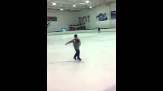 Cody ice skating elegantly