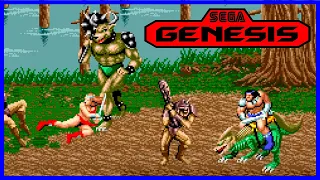 Sega Genesis Gameplay - Golden Axe II [2 Players] [4K,60fps]