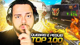 QUEBRADEIRA, MUITO CHORO E CHEGUEI AO TOP 100! - RANKED CROSSFIRE