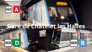 Spot en gare de Châtelet les Halles : RER A, B et D