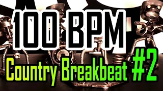 100 BPM - Country Breakbeat #2 - 4/4 Drum Beat - Drum Track