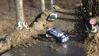 1 /64 Dynamic Diorama - Cars Truck and Police Chase - Crash Compilation Slow Motion 1000 fps #14