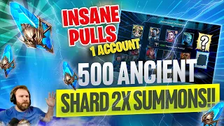 500 ANCIENT SHARDS! 1 ACCOUNT! INSANE PULLS! | Raid: Shadow Legends