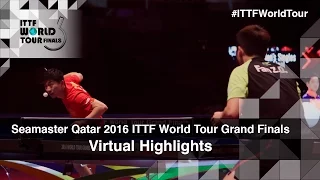 2016 World Tour Grand Finals Virtual Highlights -  Ma Long v Fan Zhendong (Final)