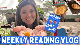 WEEKLY READING VLOG | thoughts on funny story, I'M AN AUNT, and i lost power for 3 days
