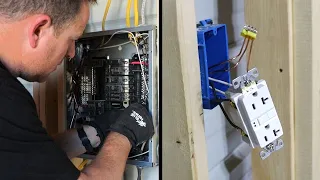 Electrical Circuits, Outlets and Wiring Sub Panel in Framed Metal Garage