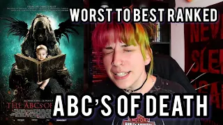 THE ABC'S OF DEATH | RANKING ALL 26 SEGMENTS FROM WORST TO BEST