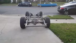 My 56 Ford Custom  Nascar built Chassis with Watts Link rear end