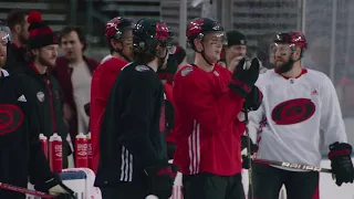 Jesperi Kotkaniemi Mic’d Up For Stadium Series Practice