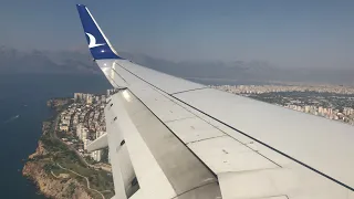 Turkish Airlines (Anadolujet) | B737-800 Prishtina to Antalya (Full Flight)