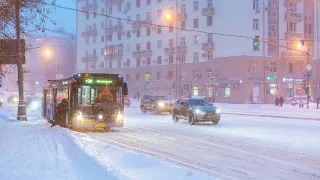 Европейский циклон «Оливер» настиг Москву. Столицу полностью замело снегом за пару часов