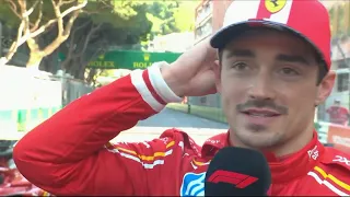 Charles Leclerc Post Race Interview Monaco GP #formula1 #monacogp #charlesleclerc #landonorris