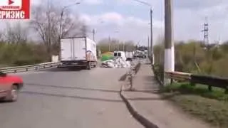 СЛАВЯНСК: ВИДЕО С ЦЕНТРА ГОРОДА.