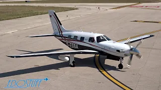 Piper PA-46-500TP Malibu Meridian - Startup & Takeoff - Split Airport SPU/LDSP