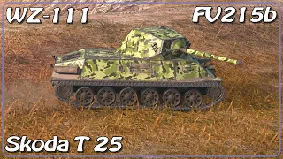 FV215b Octopus X • WZ-111 • Škoda T 25 • WoT Blitz *SR