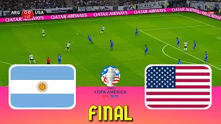 ARGENTINA vs USA - Final Copa America 2024 | Full Match All Goals | Live Football Match