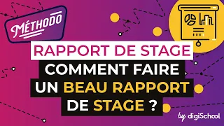 Rapport de Stage - Comment faire un beau rapport de stage ?