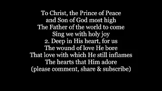 TO CHRIST THE PRINCE OF PEACE Hymn Lyrics Words text trending sing along song music