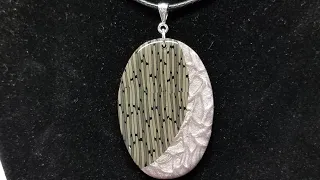 polymer clay pendant 35