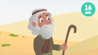 Bible Heroes Song Collection (Animated, with Lyrics) - Jesus, Moses & Joseph (Compilation - 16 Min)