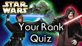 Find out YOUR Jedi or Sith RANK! - Star Wars Quiz