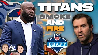Titans throwing SMOKE and FIRE about picking tackles or wide receivers ahead of the 2024 NFL Draft