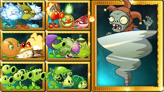 PvZ 2 Random Team Plants Vs Team Jester Zombies Level 10