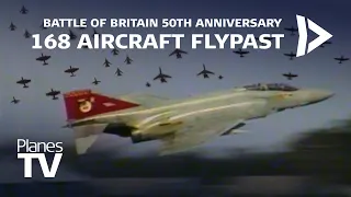 168 Aircraft Flypast - RAF Battle of Britain 50th Anniversary
