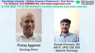 AIR 47 Vinayak Chamadia IAS CSE 2020 discusses his exam strategy with Socio mentor Pranay Aggarwal
