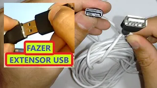 Extensor USB caseiro de 5 metros funciona bem?  Vários testes e dicas de amperagem