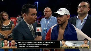 Robeisy Ramirez Vows to Be Back After Stunning Loss to Espinoza Wants Rematch | POST FIGHT INTERVIEW
