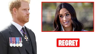 Harry & Meghan HATE Each Other! Duke Painfully Admits He REGRETS Marrying Markle After Queen Funeral