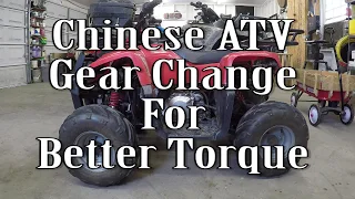 Chinese ATV Gear Upgrade (tao tao roketa china quad)