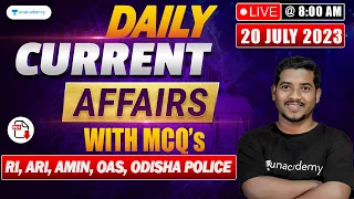 Daily Current Affairs Live | 20 July 2023 |  Bibhuti Sir