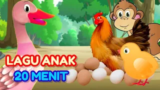 Lagu Anak 20 Menit ❤️ Animasi Ayam Bebek Gajah Dan lain nya