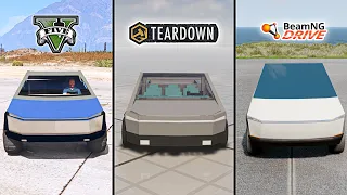 GTA 5 CYBERTRUCK VS TEARDOWN CYBERTRUCK VS BEAMNG CYBERTRUCK- WHICH IS BEST?