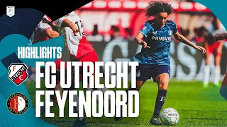 Highlights FC Utrecht - Feyenoord V1 | Azerion Vrouwen Eredivisie | 2023-2024