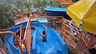 Blue Water Slide at Thermas dos Laranjais