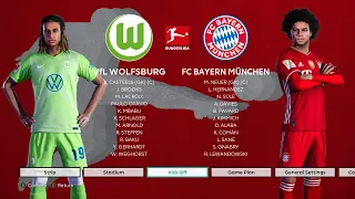 PES 2021 | WOLFSBURG VS BAYERN MUNICH | BUNDESLIGA 20-21 FHD GAMEPLAY