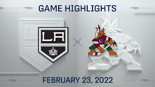 NHL Highlights | Kings vs. Coyotes - Feb 23, 2022