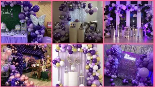 Purple Theme Birthday Decoration Ideas For Birthday Party || 2022