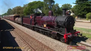 2011 Hunter Valley Steamfest - cab ride on steam locomotive 3526 as it races 3265 to Maitland